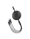 Baseus Bright Mirror 3-in-1 cable USB For M+L+T 3.5A 1.2m Black