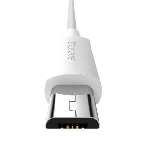 Wholesale Baseus Simple Wisdom Data Cable Kit USB to Micro 2.1A (2PCS/Set) 1.5m White - BSU2080WHT - {ean13} - Hurt