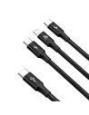 Wholesale Baseus Rapid Series 3-in-1 cable USB-C For M+L+T 20W 1.5m Black - BSU2081BLK - {ean13} - Hurt
