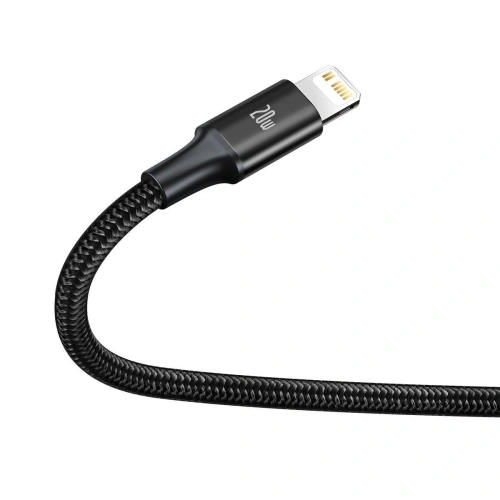 Kabel USB-C 3w1 Baseus Rapid Series, micro USB / Lightning / USB-C, 20W, 1,5m (czarny)