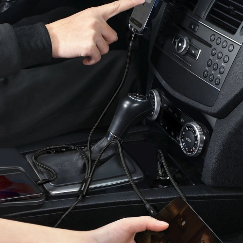 Kabel USB-C 3w1 Baseus Rapid Series, micro USB / Lightning / USB-C, 20W, 1,5m (czarny)