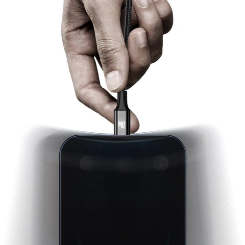 Kabel USB-C 3w1 Baseus Rapid Series, micro USB / Lightning / USB-C, 20W, 1,5m (czarny)