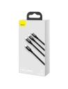 Wholesale Baseus Rapid Series 3-in-1 cable USB-C For M+L+T 20W 1.5m Black - BSU2081BLK - {ean13} - Hurt