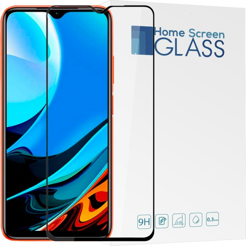 Home Screen Glass Distributor - 5903068635403 - HSG254BLK - Home Screen Glass Redmi 9T 3D Black - B2B homescreen