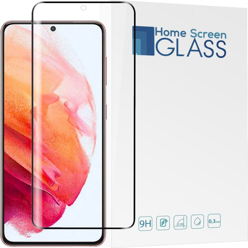 Home Screen Glass Distributor - 5903068635366 - HSG258BLK - Home Screen Glass Samsung Galaxy S21 Full Glue Full Cover Black - B2B homescreen