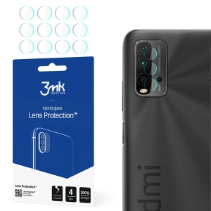 Hurtownia GSM - Szkło hybrydowe na obiektyw aparatu 3MK Lens Protection Redmi 9T [4 PACK] - 3MK1522 - {ean13} - Hurt