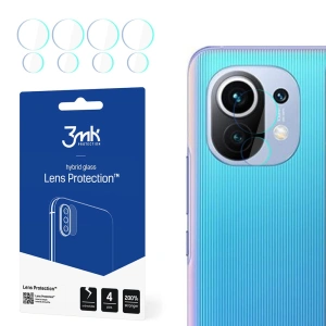 Hurtownia GSM - Szkło hybrydowe na obiektyw aparatu 3MK Lens Protection Xiaomi Mi 11 Lite 5G [4 PACK] - 3MK1521 - {ean13} - Hurt
