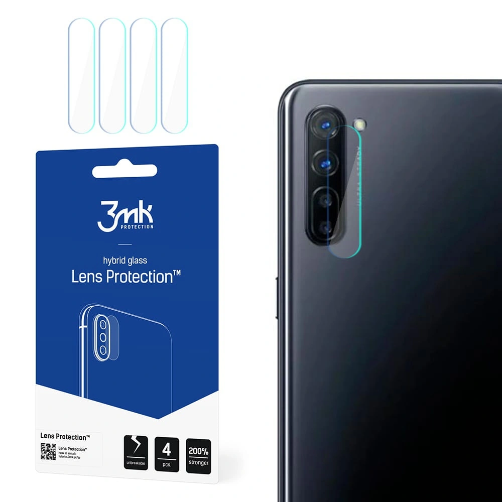 Hurtownia GSM - Szkło hybrydowe na obiektyw aparatu 3MK Lens Protection Oppo Reno 3 [4 PACK] - 3MK1518 - {ean13} - Hurt