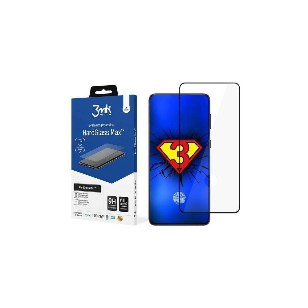 Wholesale 3MK HardGlass Max Samsung Galaxy S21+ Plus black - 3MK1411 - {ean13} - Hurt