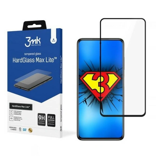 Szkło hartowane 3MK HardGlass Max Lite Pocophone X3/Pro/NFC czarne