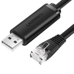 Hurtownia GSM - Kabel Konsolowy UGREEN CM204, RS232 Do Urządzeń Sieciowych, 1,5m (czarny) - UGR597BLK - {ean13} - Hurt