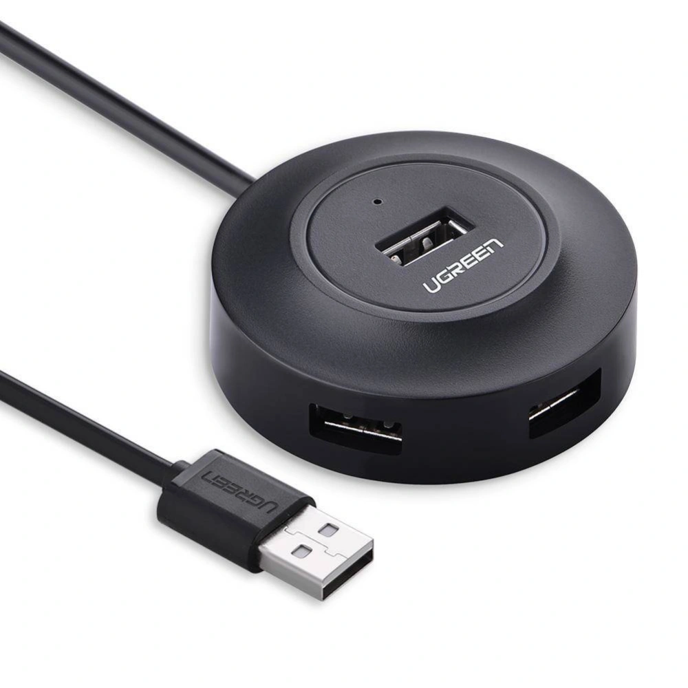 Hurtownia GSM - Hub UGREEN CR106, Adapter 4w1, 4xUSB, 1m (czarny) - UGR600BLK - {ean13} - Hurt