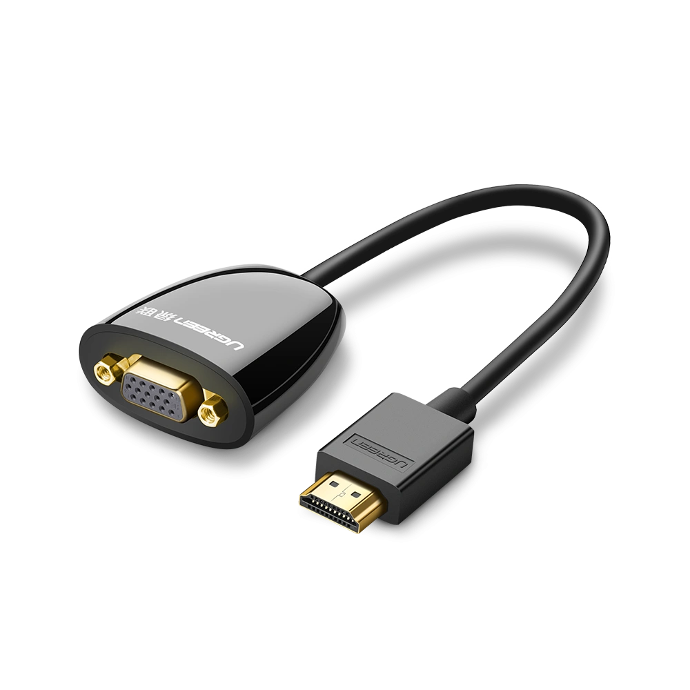 Wholesale UGREEN MM105 HDMI to VGA Adapter, No Audio (Black) - UGR611BLK - {ean13} - Hurt