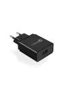 Hurtownia GSM - Ładowarka sieciowa UGREEN CD122, 18W, QC 3.0, USB (czarna) - UGR621BLK - {ean13} - Hurt