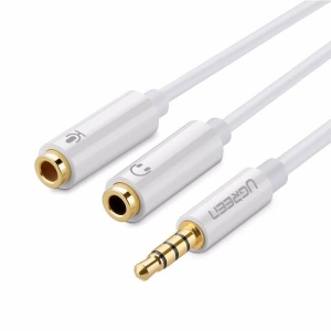 Wholesale UGREEN AV141 3.5mm Male to Dual 3.5mm Female Headset Splitter (dark grey) - UGR634 - {ean13} - Hurt