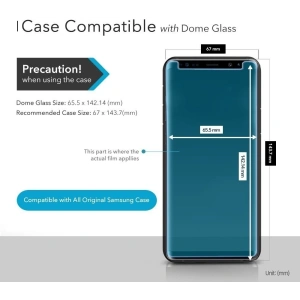 Hurtownia GSM - Oprava sady Whitestone Dome sklo Samsung Galaxy S9 - WSD008 - {ean13} - Hurt