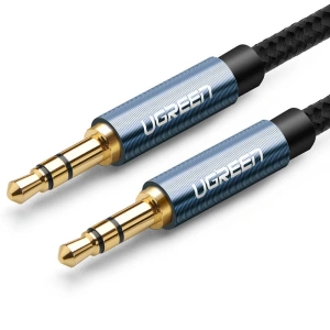 Kabel mini jack 3,5mm UGREEN AV112, AUX, 2m (niebieski)
