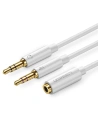 UGREEN AV140 Rozdzielacz audio AUX słuchawki + mikrofon do kabel mini jack 3,5 mm (biały)