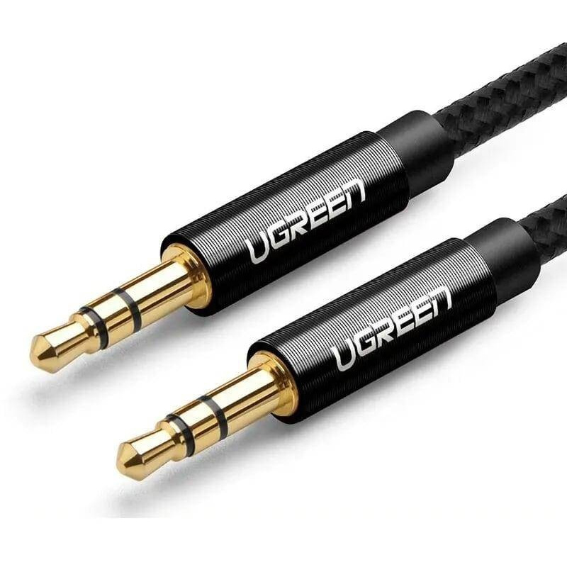 Ugreen Distributor - 6957303853618 - UGR648BLK - UGREEN mini jack 3,5mm AUX Cable 1 m black - B2B homescreen