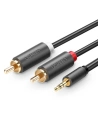 UGREEN AV102 Kabel 2x RCA (Cinch) jack 3.5 mm 1m (czarny)