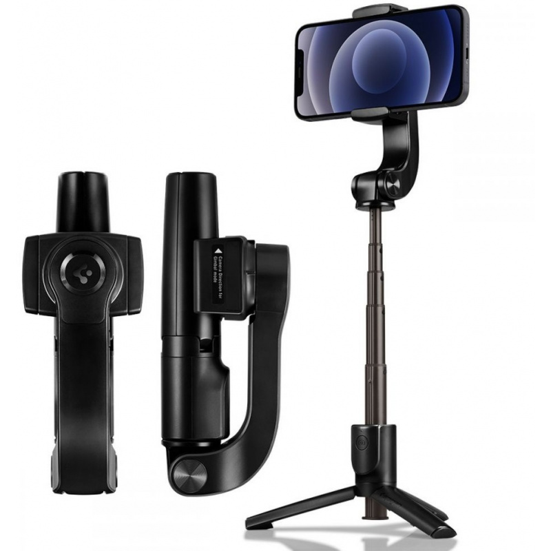 Hurtownia Spigen - 8809710757653 - SPN1547BLK - Kijek do selfie Spigen S610W Gimbal Wireless Selfie Stick Black - B2B homescreen