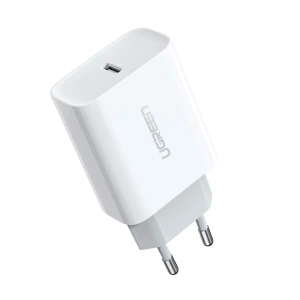 Ładowarka sieciowa UGREEN CD137, 20W, PD 3.0, USB-C (biała)