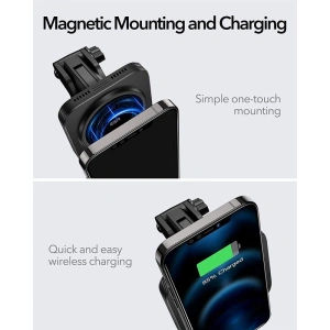 Uchwyt samochodowy ESR HaloLock Magnetic MagSafe Vent Car Mount Black