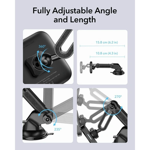 Uchwyt samochodowy ESR HaloLock Magnetic MagSafe Vent Car Mount Black