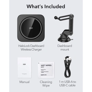 Uchwyt samochodowy ESR HaloLock Magnetic MagSafe Vent Car Mount Black