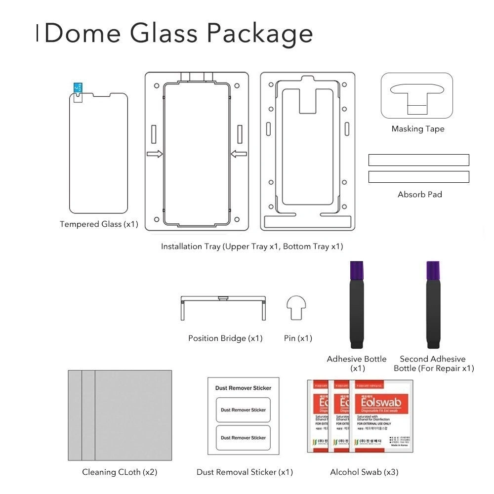 Hurtownia GSM - Oprava soupravy Whitestone Dome sklo Samsung Galaxy S9 Plus - WSD009 - {ean13} - Hurt