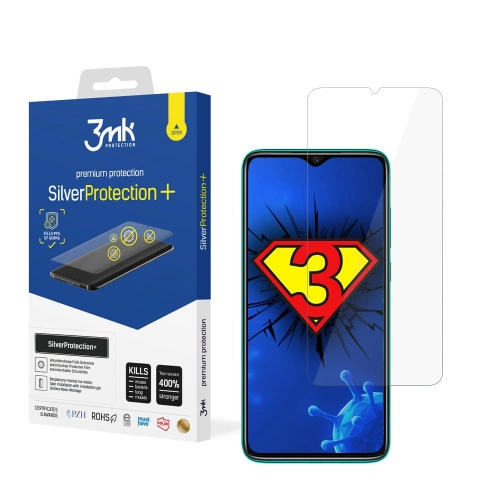 Antymikrobowa folia ochronna 3MK Silver Protect+ Redmi Note 8 Pro