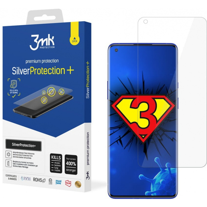 Hurtownia 3MK - 5903108303408 - 3MK1217 - Antymikrobowa folia ochronna 3MK Silver Protect+ OnePlus 8 Pro - B2B homescreen