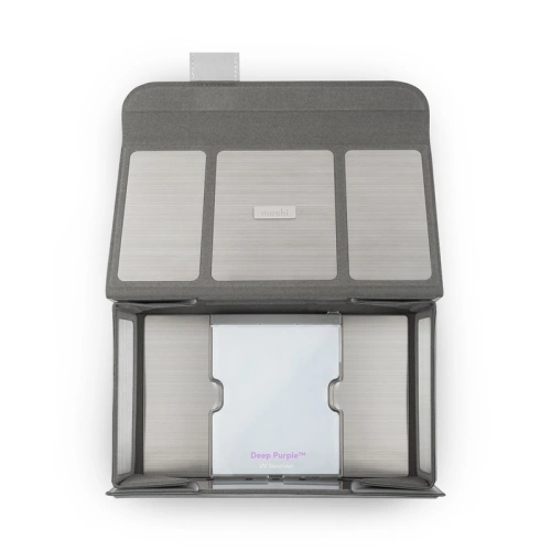 Przenośny sanityzator UV-C Moshi Deep Purple LED (szary)