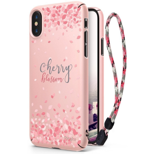 Hurtownia Ringke - 8809583849691 - [KOSZ] - Etui Ringke Slim Cherry Blossom iPhone XS/X 5.8 Peach Pink - B2B homescreen