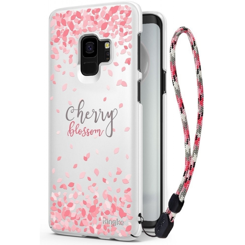 Ringke Distributor - 8809583849837 - RGK676WHT - Ringke Slim Cherry Blossom Samsung Galaxy S9 White - B2B homescreen
