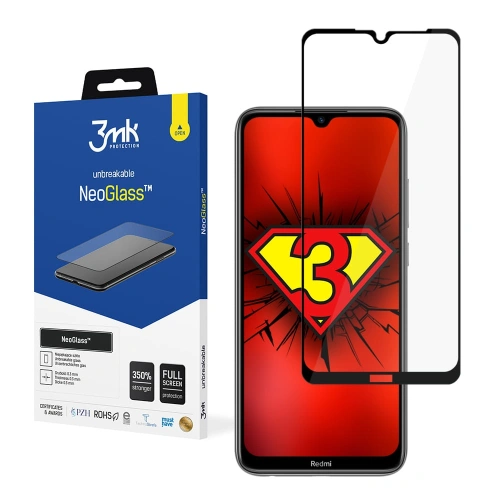 Szkło ochronne 3MK NeoGlass Redmi Note 8T Full Cover czarne