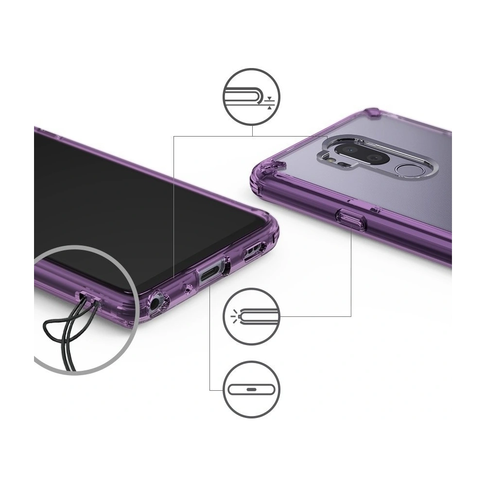 Wholesale Ringke Fusion LG G7 ThinQ Orchid Purple - RGK693PRP - {ean13} - Hurt