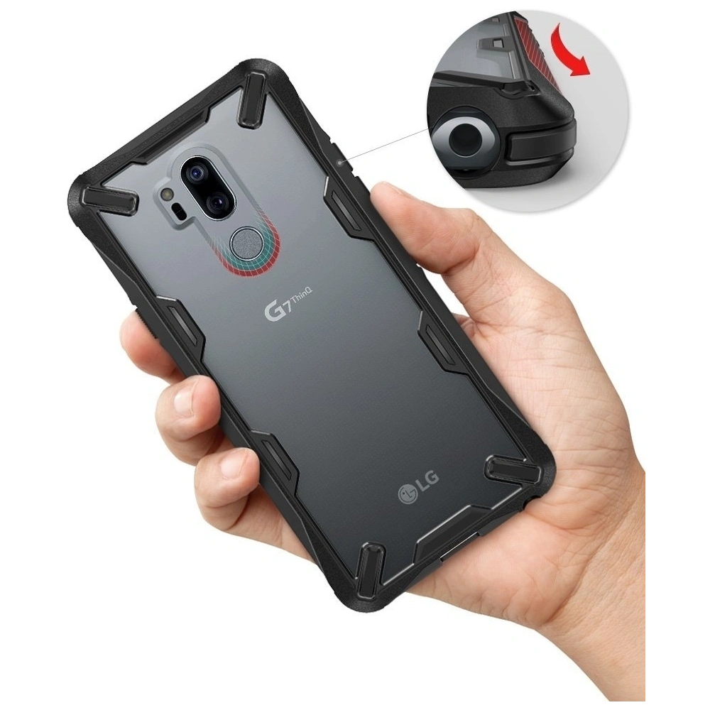 Hurtownia GSM - Etui Ringke Fusion-X LG G7 ThinQ černé - RGK694BLK - {ean13} - Hurt