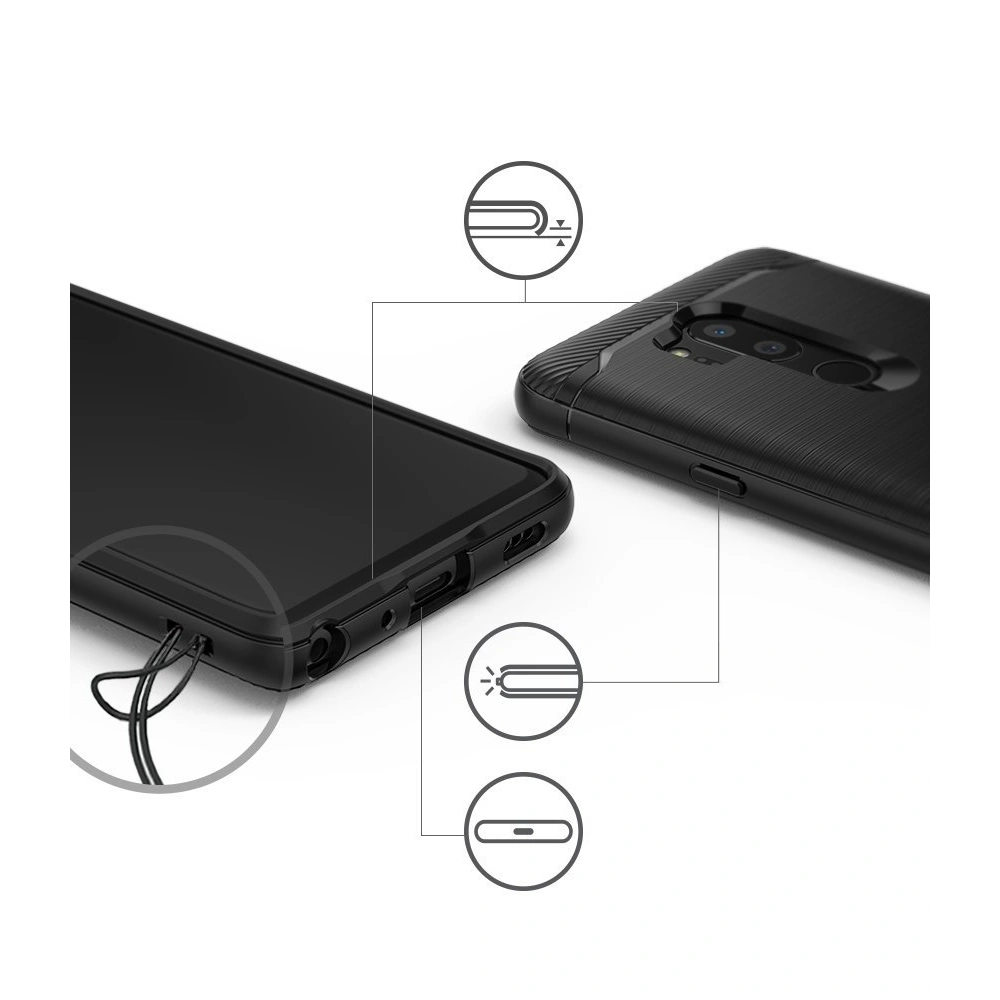 Hurtownia GSM - Etui Ringke Onyx LG G7 ThinQ černé - RGK69BLK - {ean13} - Hurt