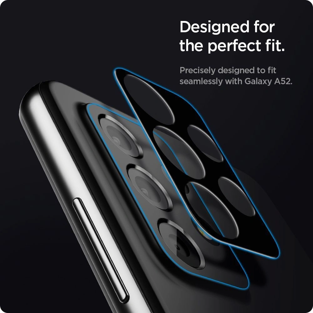 Hurtownia GSM - Szkło hartowane na aparat Spigen Optik Camera Lens Samsung Galaxy A52/A52s Black - SPN1558BLK - {ean13} - Hurt