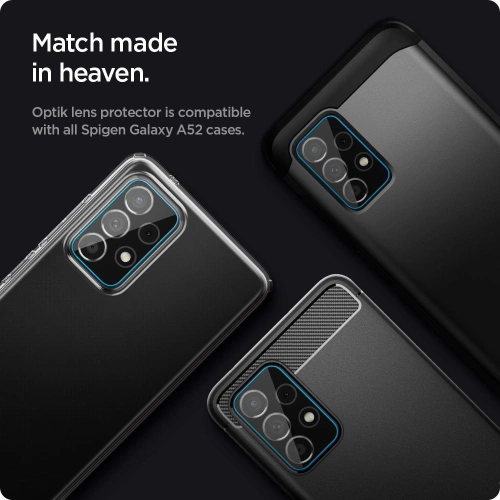 Szkło hartowane na aparat Spigen Optik Camera Lens Samsung Galaxy A52/A52s Black