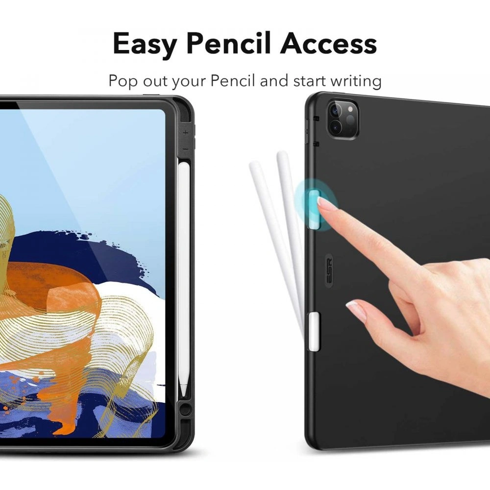 Hurtownia GSM - Etui ESR Rebound Pencil Apple iPad Pro 11 2020/2021 (2. a 3. generace) Černá - ESR304BLK - {ean13} - Hurt
