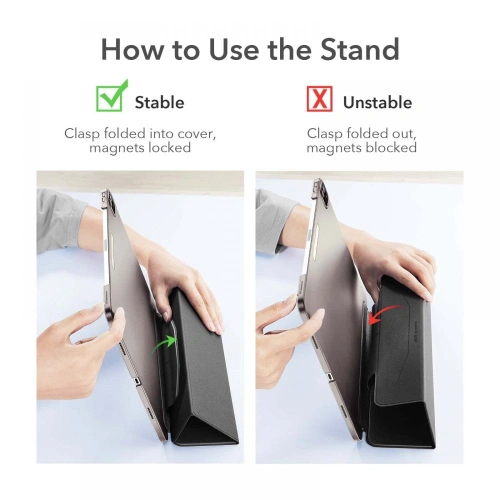 Etui ESR Ascend Trifold Apple iPad Pro 11 2020/2021 (2. i 3. generacji) Jelly Black