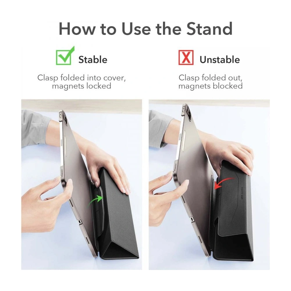 Hurtownia GSM - Etui ESR Ascend Trifold Apple iPad Pro 11 2020/2021 (2. i 3. generacji) Jelly Black - ESR305BLK - {ean13} - Hurt