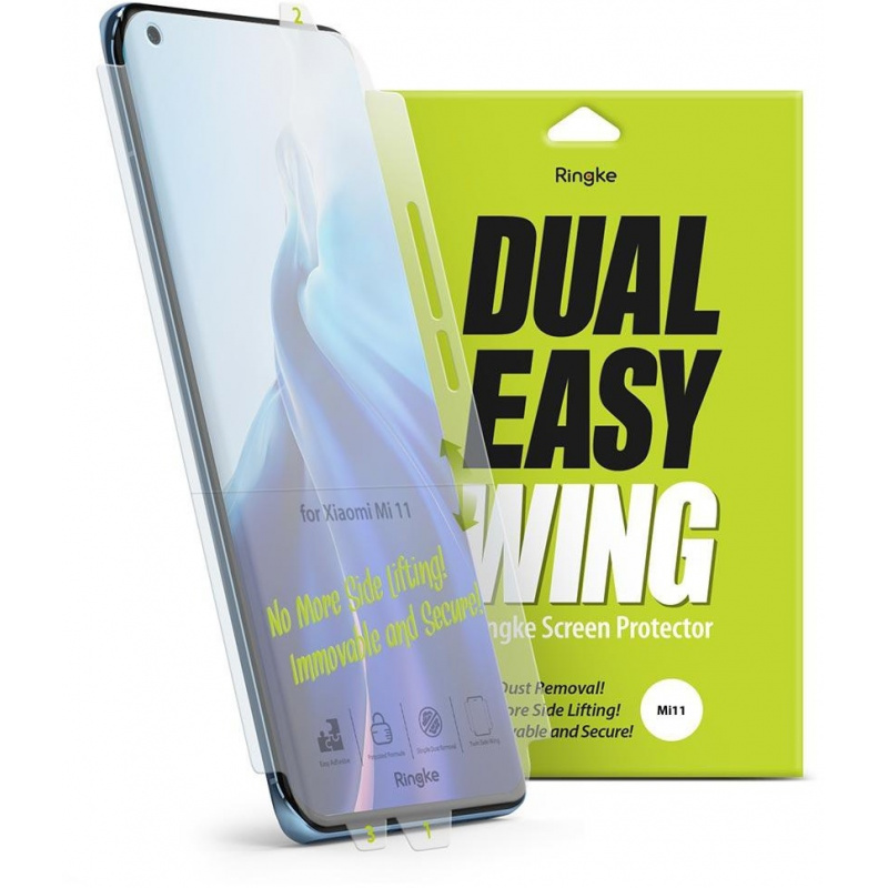 Hurtownia Ringke - 8809785453634 - RGK1389 - Folia hydrożelowa Ringke Dual Easy Wing Full Cover Xiaomi Mi 11 [2 PACK] - B2B homescreen