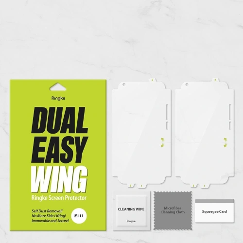 Folia hydrożelowa Ringke Dual Easy Wing Full Cover Xiaomi Mi 11 [2 PACK]