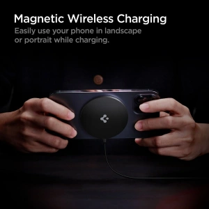 Wholesale Spigen PowerArc PF009 Magnetic MagSafe Wireless Charger 7.5W Black - SPN1561BLK - {ean13} - Hurt