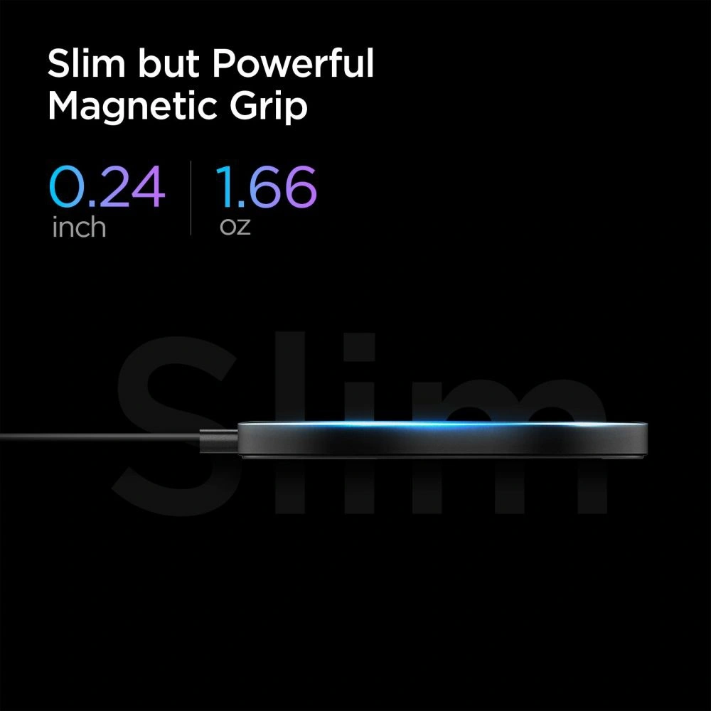 Wholesale Spigen PowerArc PF009 Magnetic MagSafe Wireless Charger 7.5W Black - SPN1561BLK - {ean13} - Hurt