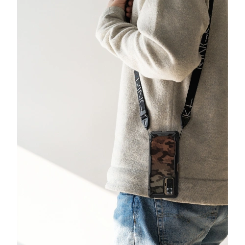 Etui Ringke Fusion-X Design Redmi Note 10 Pro Camo (Moro) Black