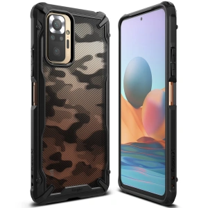 Etui Ringke Fusion-X Design Redmi Note 10 Pro Camo (Moro) Black